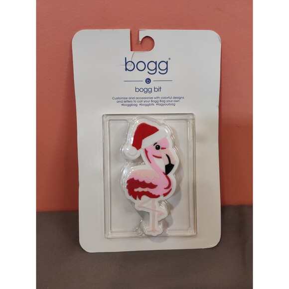 Bogg Bag Bit Accessory Holiday Flamingo - Picture 1 of 2